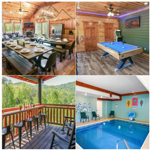 Luxury Cabin, Sleeps 22 w Pool, Game Room, Movie Theater! – khách sạn tại Ngoại ô Pigeon Forge