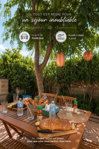 Le Cocon Méditerranéen - Plage à 5 min - Place de Parking - Barbecue - Terrasse