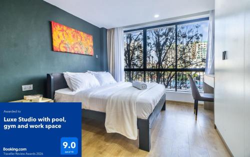 Himalaya Heights Luxe Studio with pool & gym – khách sạn tại Kilimani