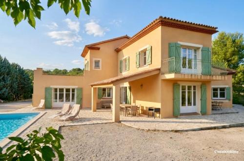 Viesnīcas āriene, Casa-Manon grande maison de vacances avec piscine in Brue-Auriac