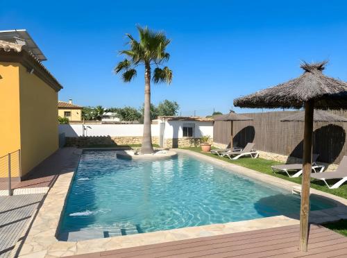 Chalet con piscina privada Lugar tranquilo con Palmeras gîte à louer Pago del Humo