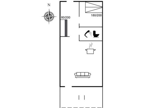 平面圖, Apartment Lorenz - 2-3km from the sea by Interhome in 羅蒙-柯克比
