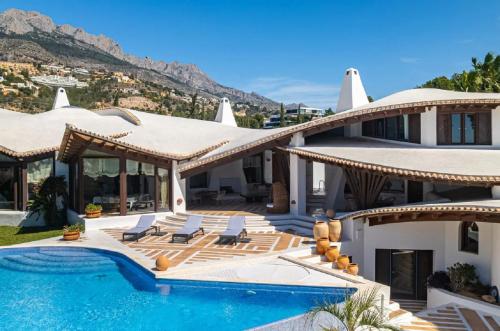 A unique architectural villa