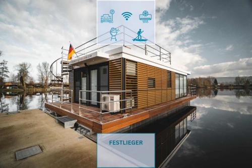 Фасада на хотела, Floatinghouse Goldener Anker - LP10 in Boffzen