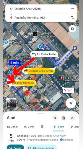 Suíte 15min a pé Arena Corinthians metrô Artur Alvim (Suite 15min a pe Arena Corinthians metro Artur Alvim) in Artur Alvim