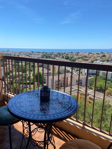 Appartement 2P - Vue mer panoramique - Location saisonnière - Cagnes-sur-Mer