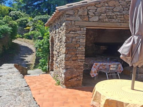 陽台/露台, Maison de Léo haut au cœur des Cévennes (Maison de Leo haut au cœur des Cevennes) in 敘梅恩