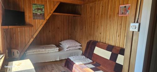 1 twin bed, 1 sofa bed