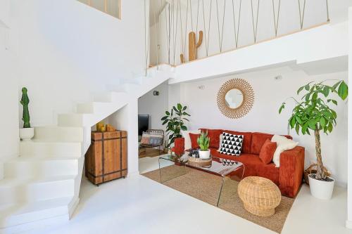 Mediterranean Boho Duplex Loft