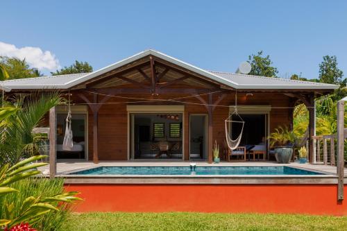 Exterior view, La Maison Creole in Baie-Mahault