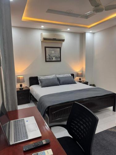Sleek Modern 1-BHK Apt Steps from Giga Mall DHA2 in Rawalpindi
