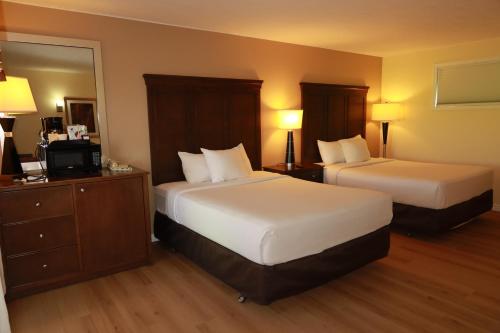1 queen bed, 1 double bed