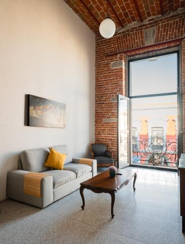 Loft #109 Centro Histórico con Balcones y Terraza Compartida