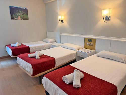 3 twin beds