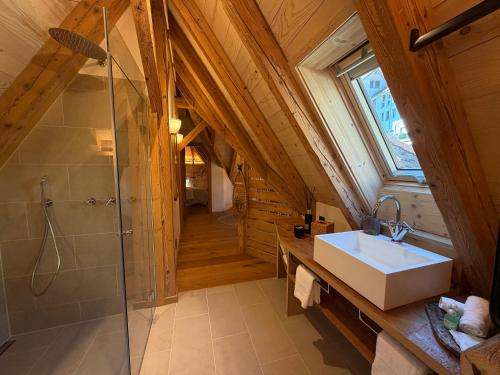 Fürdőszoba, Black Cockatoo Lodge close to Bern and Thun in Herbligen