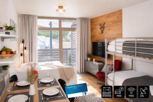ENJOYHARRACHOV - Atraktivni slunne studio Certovka v centru Harrachova s garazovym parkovanim, Wifi- – khách sạn tại Harrachov