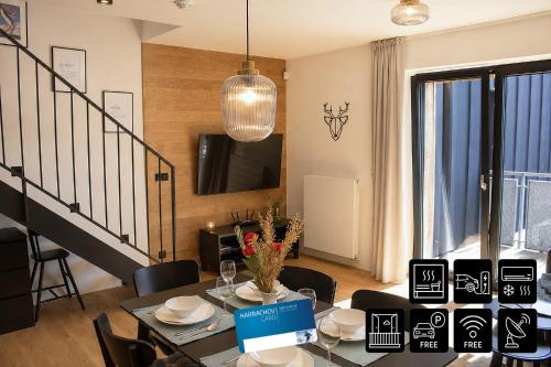 ENJOYHARRACHOV - Atraktivni slunny klimatizovany apartman 14 v centru se saunou, parkovanim, Wifi-WL – khách sạn tại Harrachov