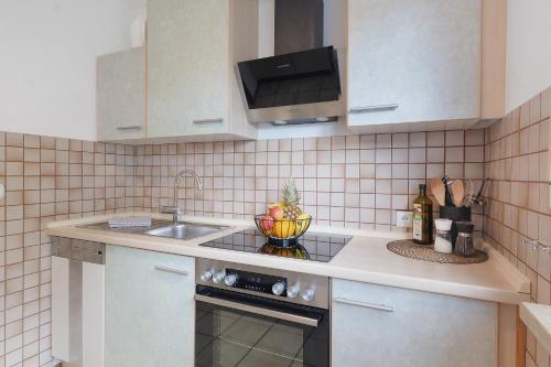 köök, Apartment am Bischofsberg in Grossheubach