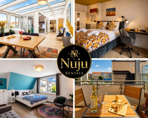 NUJU Rentals - 4-Zimmer, 10 Gaste, Wintergarten & Terrasse & Parkplatz - Bielefeld