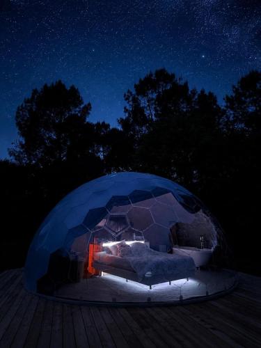 View, Dome & Spa - Les Cabanes De La Saye in Cavignac