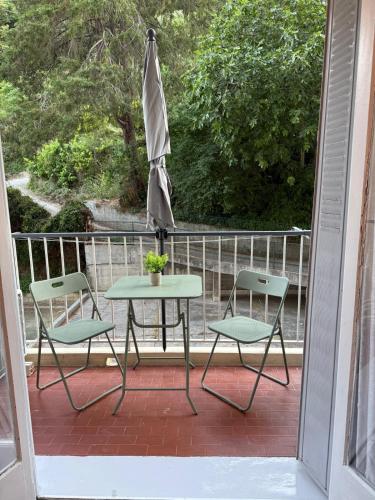 Balcony/terrace, Sea la vie - cosy climatise-balcons-proche plage in Ventabrun