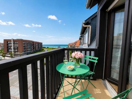 T2, moderne, balcon avec vue mer et parking privé - Location saisonnière - Villers-sur-Mer