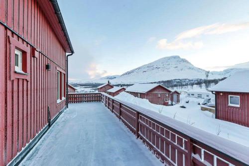 Erkély/terasz, RIBO Apartment Katterjakk in Riksgransen