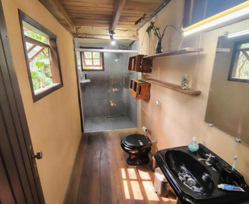 Badkamer, Chalé na mata, prox de cachoeira e praias (Chale na mata, prox de cachoeira e praias) in Barra Grande