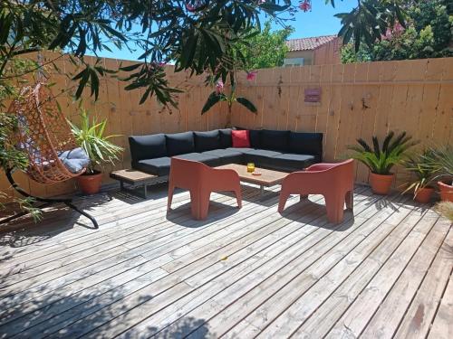 Maison cosy - piscine commune en résidence privée