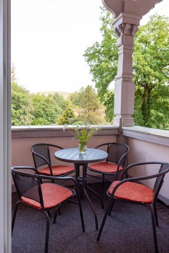 Balkons/terase, Moderne Ferienwohnung am Thuringer Wald perfekt fur Familien, Paare & Urlaub mit Hund, mit Sauna & B in Georgenthal (Thuringia)