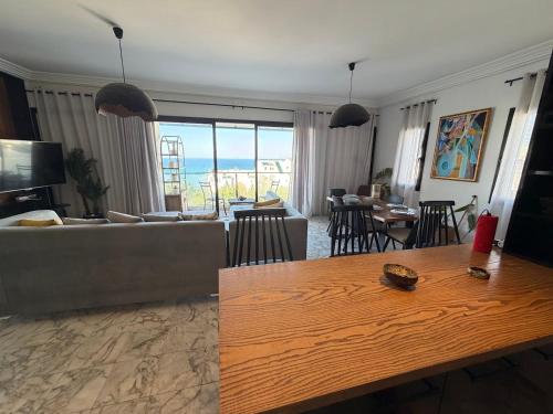Cozy beachfront apt amazing Grin-Blu view&Barbecue in Gammarth