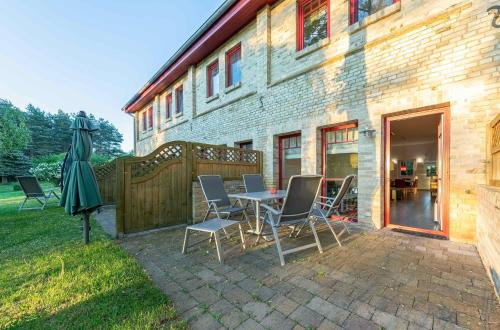 Balkons/terase, Ferienwohnung "Haubentaucher" - am Loppiner See in Jabel