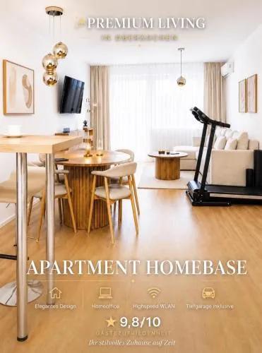 Apartment HomeBase Modernes 4-Sterne Apartment mit Tiefgarage im Zentrum in Oberkochen, Deutschland