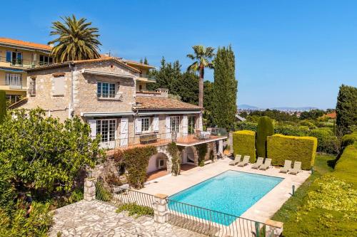 Vence Villa Pool Sea View & Walk to Town