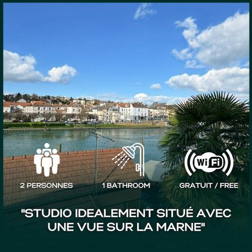 Appartement Cosy Pour Deux, Balcon Vue Marne - Location saisonnière - Lagny-sur-Marne