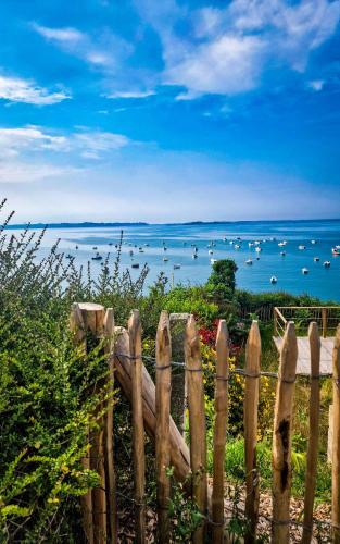 Chambres d'hotes - Face mer - 4 chambres - Jardin - Plage a pied - Pointe de Guilben