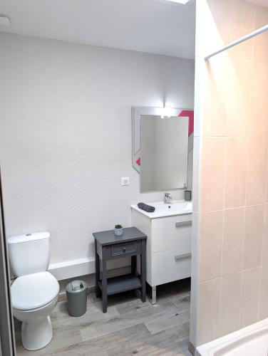 Fürdőszoba, Suites de la Plaine, proche CNPE Bugey et PIPA in Chazey-sur-Ain