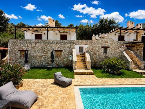Hidden Oasis Amazing Seaview- Anameni 1BD 1BA 4PL gîte à louer Kókkinon Khoríon