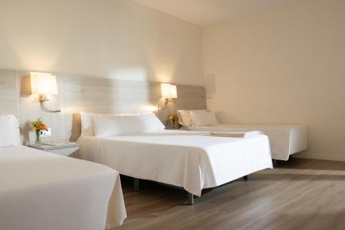 1 double bed, 1 twin bed