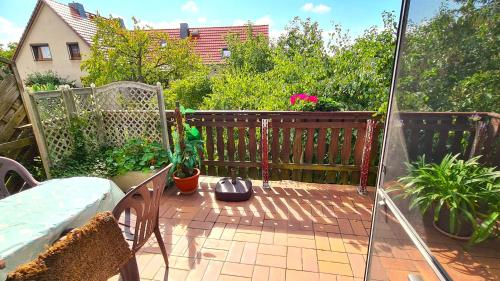 Balkons/terase, Ferienwohnung-Haus-Waldblick in Konigswartha