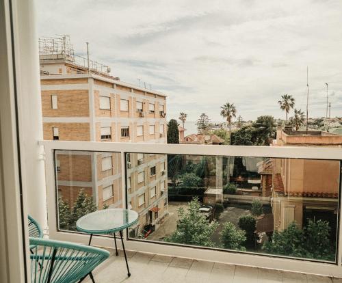 Camera, familiare, balcone