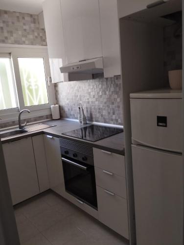 Küche, Albir apartamento con porche in El Albir
