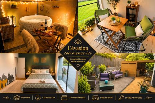 Studio en Gruyère - Grande terrasse privée 50m2 et Jaccuzi optionnel in Hauteville, Schweiz