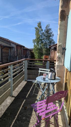 Balkons/terase, Suite privée Esther Gorges de l'Arzon près du Puy en Velay (Suite privee Esther Gorges de l'Arzon pres du Puy en Velay) in Chomelix