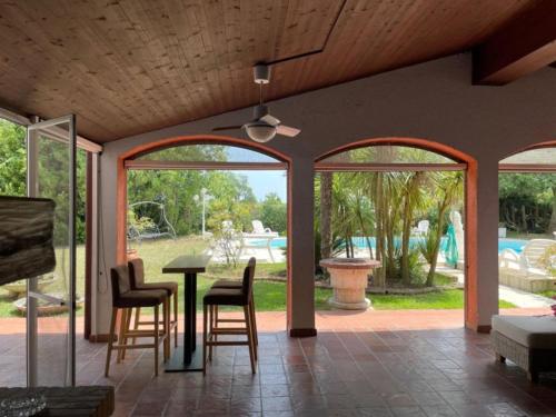 Private multi-family villa with pool and garden