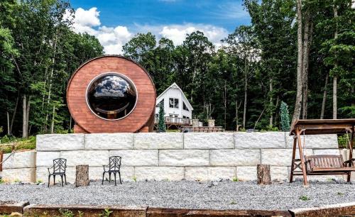 Incredibly Unique Barrel Pod on a Beautiful Private Vineyard with Breathtaking Views for an Unforget in Jonesville (NC)