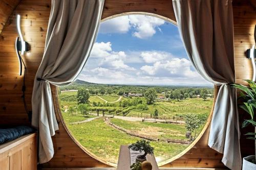 Incredibly Unique Barrel Pod on a Beautiful Private Vineyard with Breathtaking Views for an Unforget in Jonesville (NC)