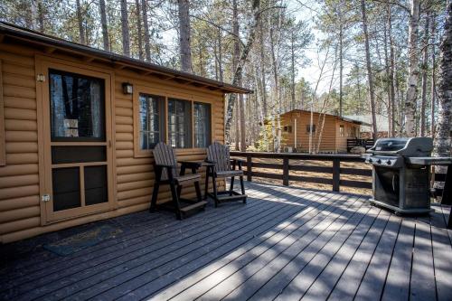 Authentic Rustic Cabin with Large Deck & Fireplace Near Birch Lake, Babbitt, MN in Babbitt