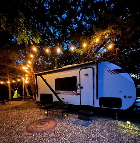 Unique Jungle-Style Glamping RV with 8-Foot Suspended Tree Tent near Creek Trails in Forestburg, Tex in Muenster (TX)
