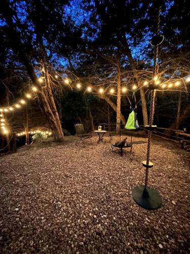 Unique Jungle-Style Glamping RV with 8-Foot Suspended Tree Tent near Creek Trails in Forestburg, Tex in Muenster (TX)